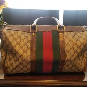 Gucci Vintage Boston Duffel.